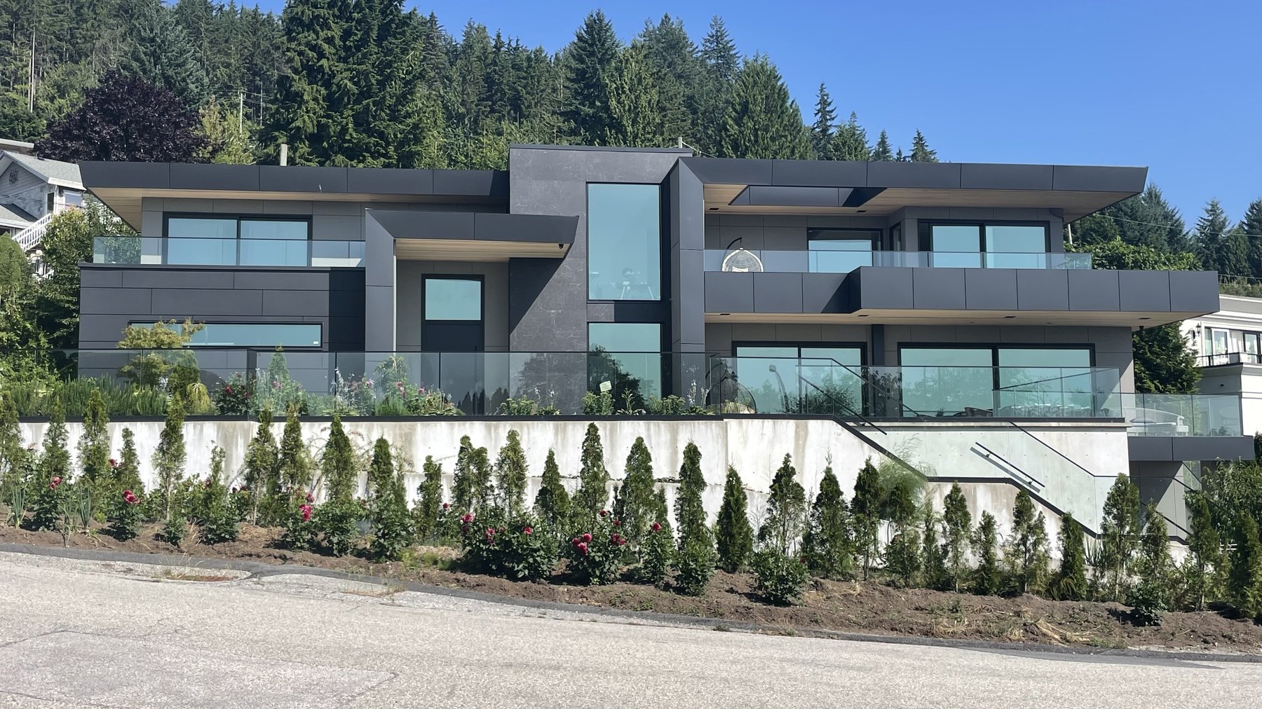 Modern architectural building facade with ACM panel cladding by Atlant Industries
