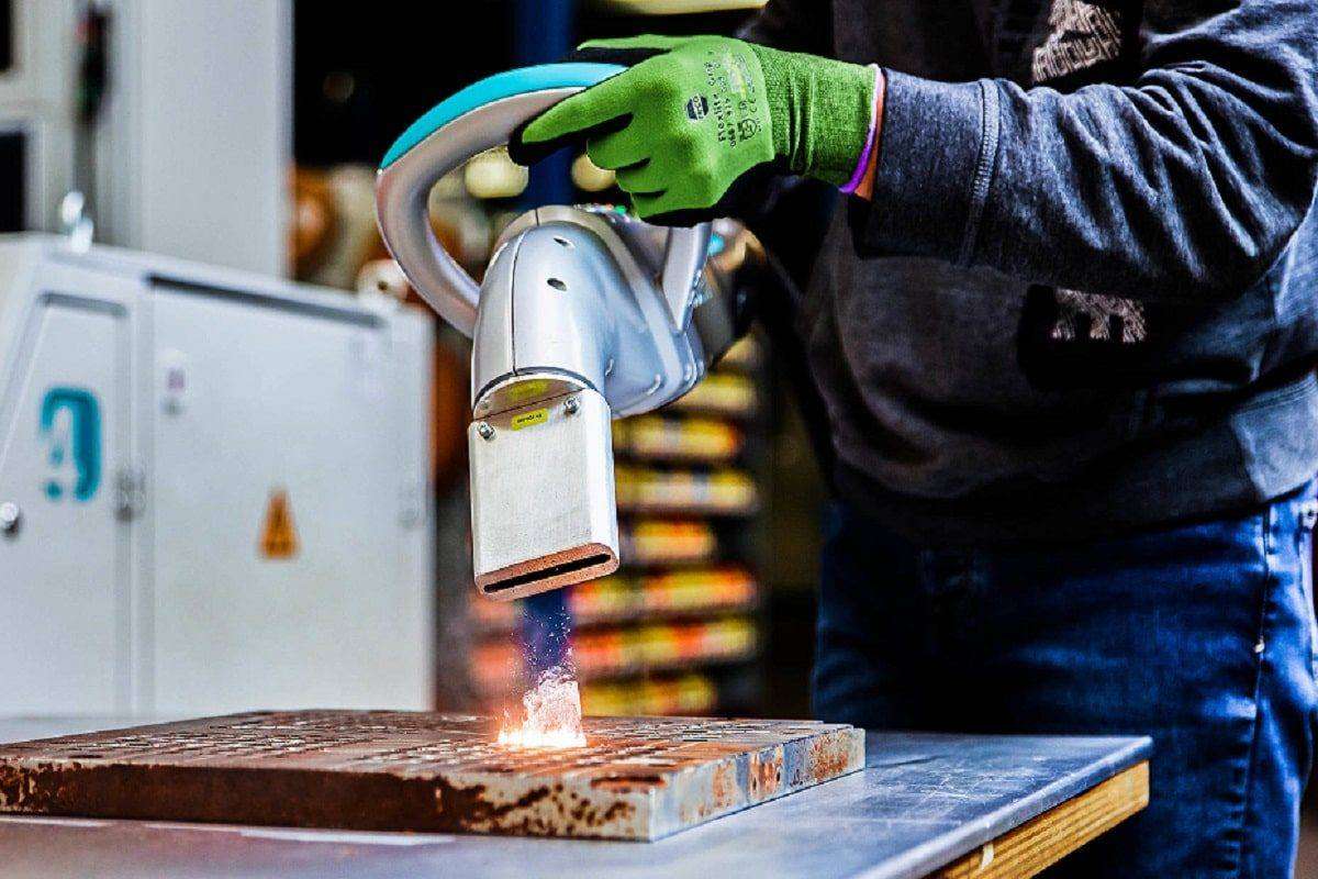 Dry ice blasting and laser cleaning surface preparation